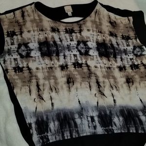 Cover Stitched short sleeve top NWOT